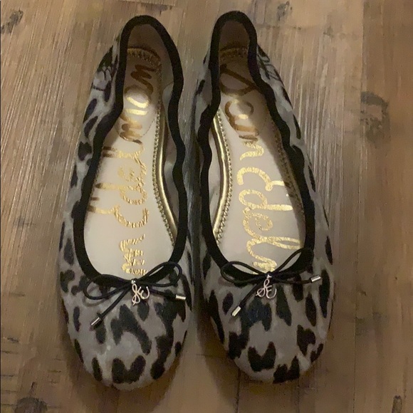 Sam Edelman Leopard Ballet Flats 8.5 - Picture 1 of 2